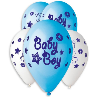 Латексные шары с рисунком "Baby Boy"