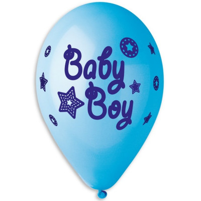 Latex balloons with "Baby Boy" pattern - picture 3