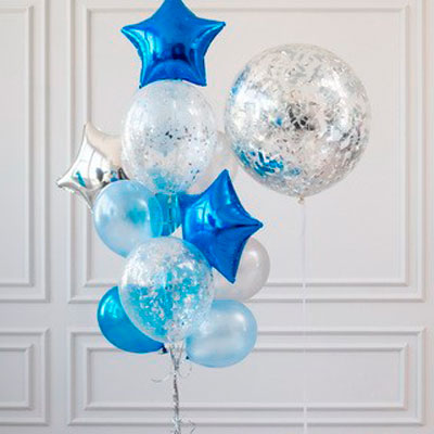 Воздушные шары "Голубое море"