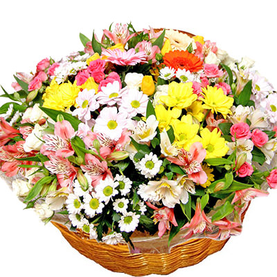 Basket of flowers "Wonderful!"