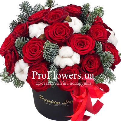  Bouquet in a box "For the Snow Maiden"