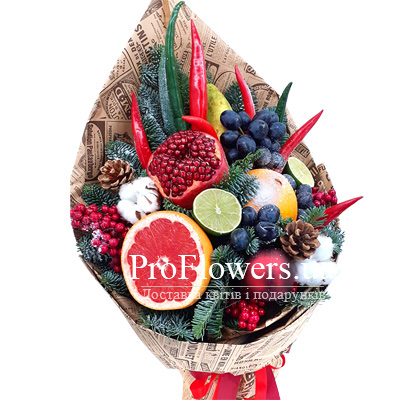 Fruit bouquet "Winter exotic" - picture 2