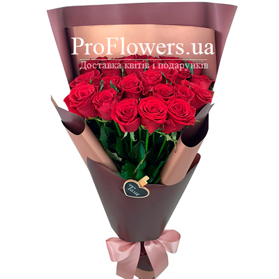 25 красных роз "Влюбленность" - изображение 2