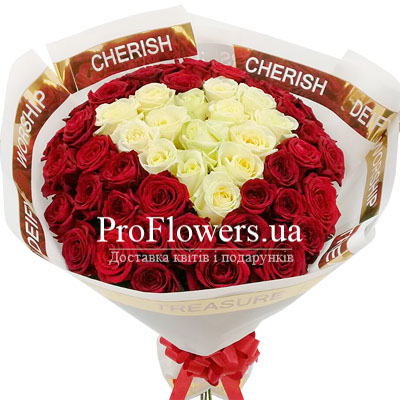 Bouquet of roses "Heart"