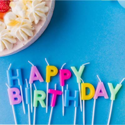 Свечки для торта "Happy Birthday"