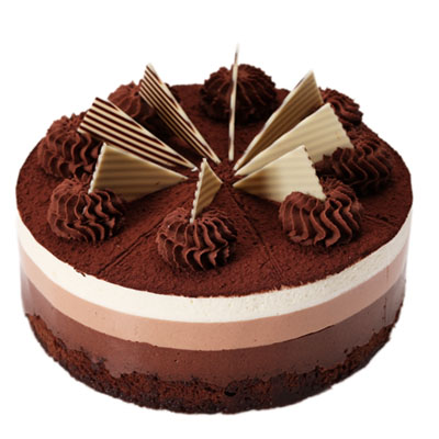 Cake "Three Chocolates"