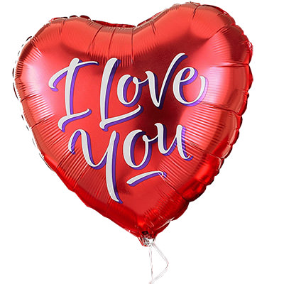 Воздушный гелиевый шарик «I love you»