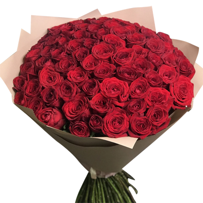 55 red roses