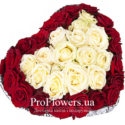Букет троянд «Серце для королеви» - зображення 2