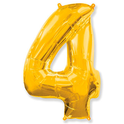 Foil balloons - number four