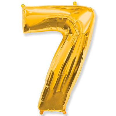 Foil balloons - number seven