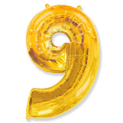 Foil balloons - number nine