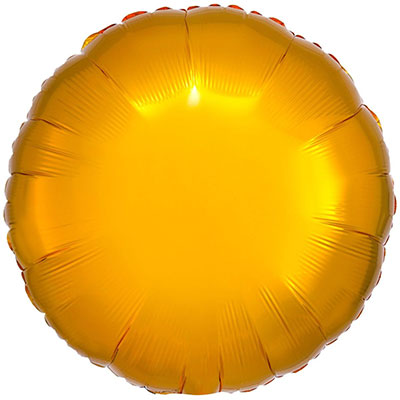 Фольгированный круглый шар "Металлик Gold"