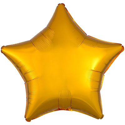 Фольгована кулька зірка "Металік Gold"