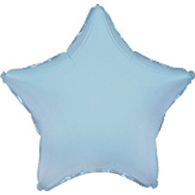 Foil balloon star "Satin Pastel Blue"