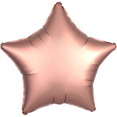 Фольгована кулька зірка "Сатин Rose Gold"