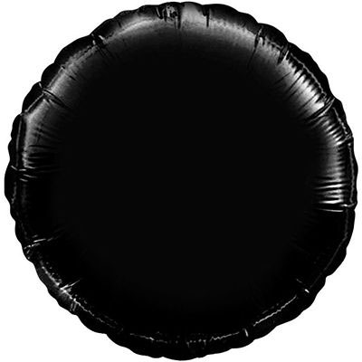 Foil round ball "Pastel Black"