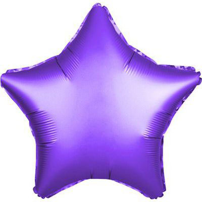 Фольгована куля зірка "Сатин Purple"