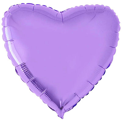 Foil balloon purple heart