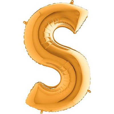 Фольгированный шар буква "S"