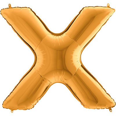 Foil balloon letter "X"