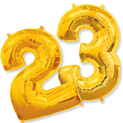 Foil balloons - number twenty three