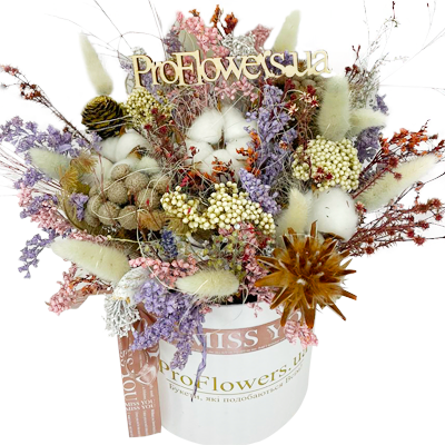 Box of dried flowers "Vincenzo"
