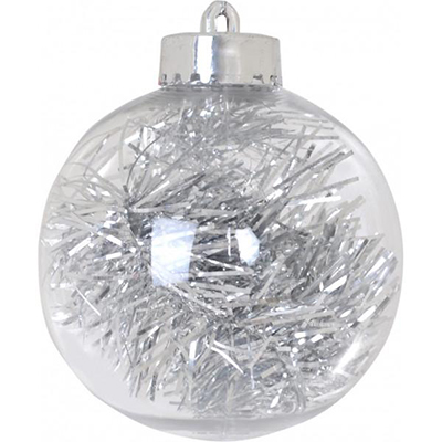 Christmas transparent ball with rain