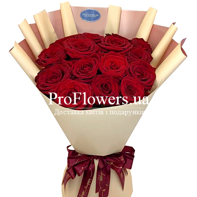 15 red roses "Prestige"