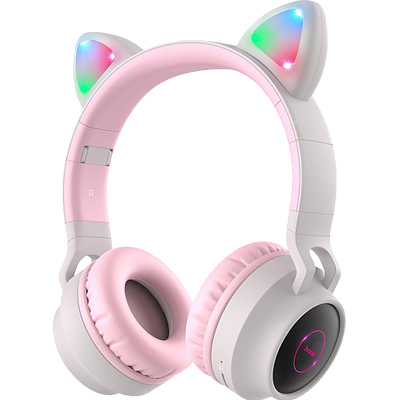 Наушники Hoco W27 Cat Ear Stereo Bluetooth Headphones Grey