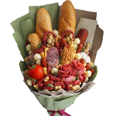 Bouquet of meat cold cuts "Delicious evening"