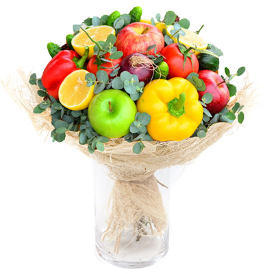 Букет из фруктов и овощей "Хозяюшка"