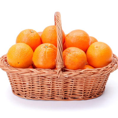 Basket with oranges "Sun at its zenith"