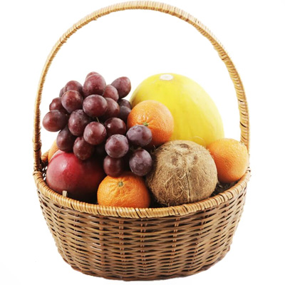 Basket with melon "Sunny morning"