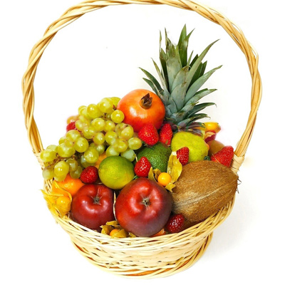 Basket with pineapple "Portofino"