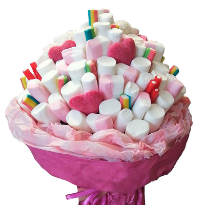 Bouquet of marshmallows "Saint Valentine"