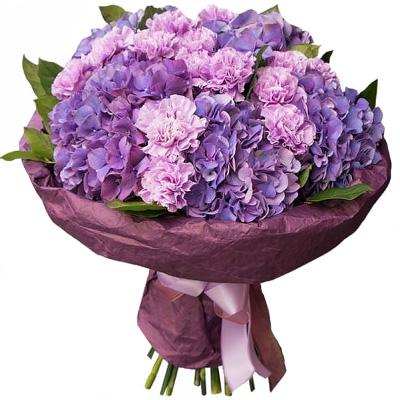 Bouquet of carnations "Starry sky"