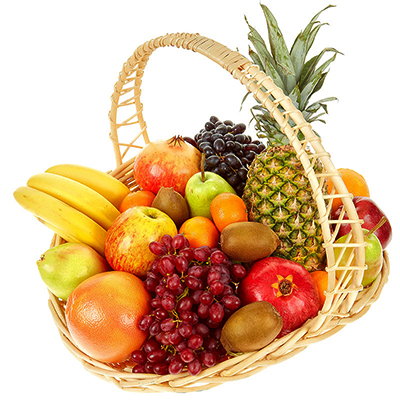 Корзинка фруктов «Полезные сладости»