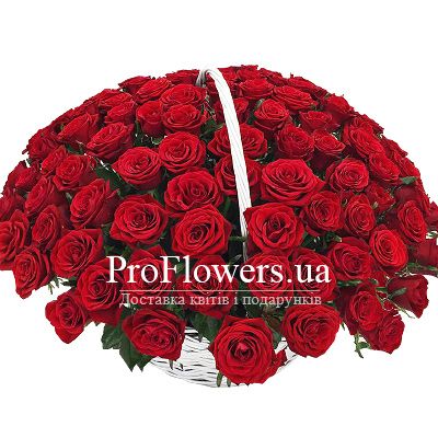 Корзина "101 алая роза" - изображение 3