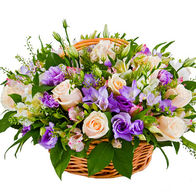 Basket of flowers "Big surprise"