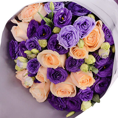 Букет кремовых роз и эустом "Мой идеал" - изображение 2