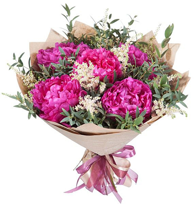 Bouquet of peonies "Serenade"