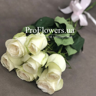 7 білих троянд - зображення 2