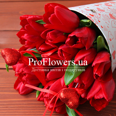 25 красных тюльпанов "Романтика" - изображение 3