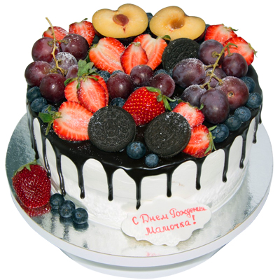Состав торта с фруктами (Ø 24 см):