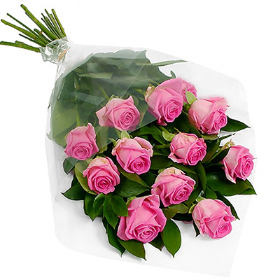 Букет розовых роз "Каскад"