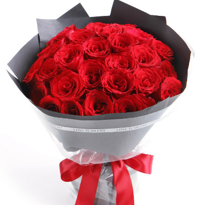 Bouquet of red roses "European"