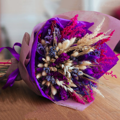 Summer bouquet of lavender flowers
