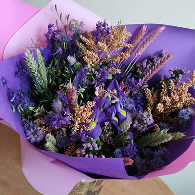 Летний букет цветов из лаванды - изображение 2