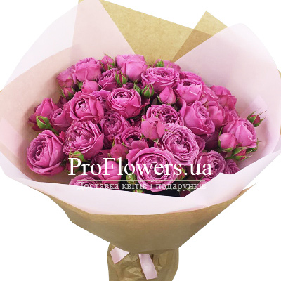 Bouquet of imported roses "Illusion"